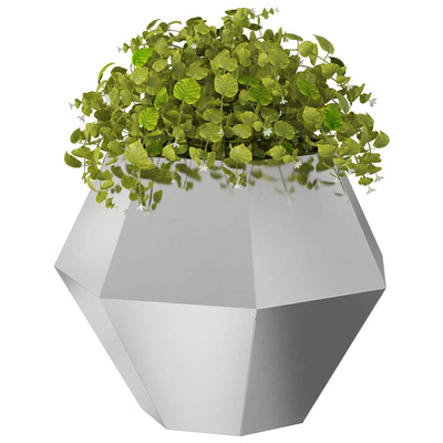 Donica 2 pcs Srebrny 75 x 75 x 60 cm Stal nierdzewna