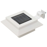 Kwadratowe lampy solarne na zewnątrz, 6 szt., LED, 12 cm, białe