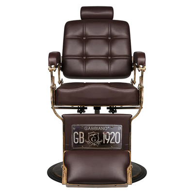 Gabbiano fotel barberski Boss brązowy 126467