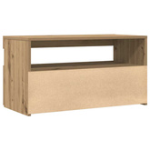Szafka pod TV z oświetleniem LED, dąb artisan, 75x35x40 cm
