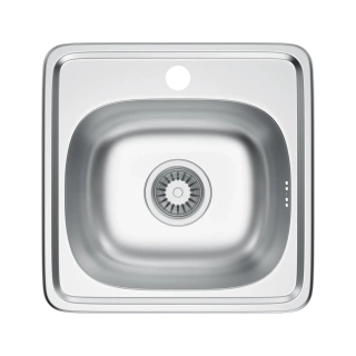 Zlewozmywak stalowy IRIS satyna/inox