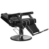 Gabbiano fotel barberski Paulo czarny 125390