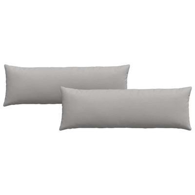 Poduszki na sofę 2 pcs Szary chmur 120 x 40 cm tkanina