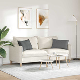 Poduszki na sofę 2 pcs Ciemnoszary 60 x 40 cm tkanina
