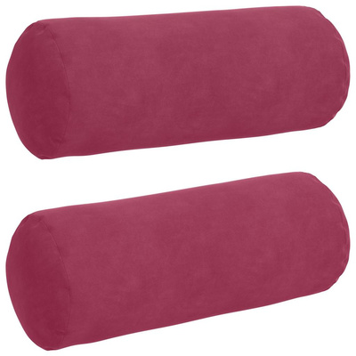 Poduszki Wałkowe 2 pcs Czerwone wino ? 15 x 40 cm