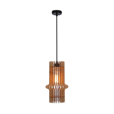 Eco 4 lampa wisząca 1x40 e27 Abażur drewniany