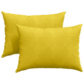 Poduszki na sofę 2 pcs Żółty 70 x 50 cm Tkanina sztruksowa