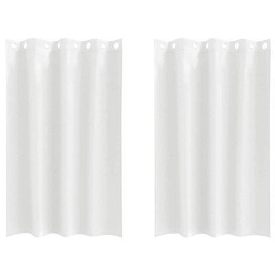 Firany blackout z kółkami 2 pcs Czysta Biała 175 x 140 cm