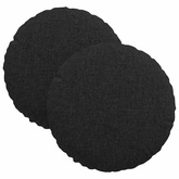 Poduszki na siedziska 2 pcs Czarny ?30 x 13 cm tkanina