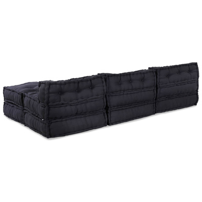 Modularna jednostka sofy 4 pcs antracytowy tkanina