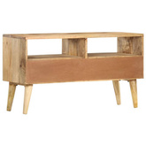 vidaXL Szafka pod TV, 90x30x50 cm, lite drewno mango