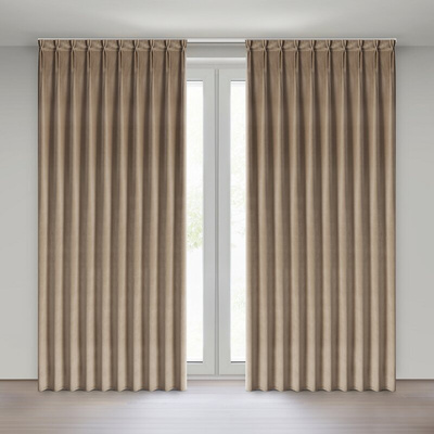 Zasłona Melanie ciemnobeżowa 125x270