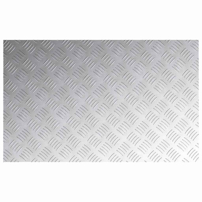 Stopień Prostokątny 4 pcs Srebrny 80 x 50 cm Aluminium