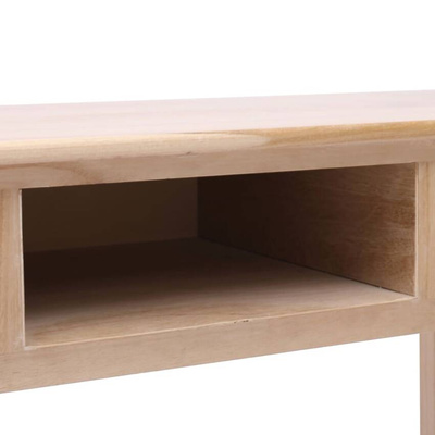 vidaXL Biurko, naturalne, 110 x 45 x 76 cm, drewniane