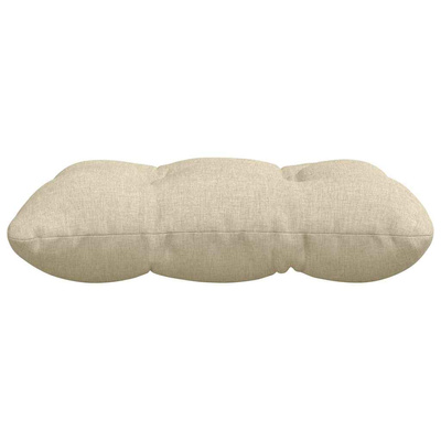 Poduszki na siedziska 4 pcs Kremowy 40 x 40 x 12 cm tkanina