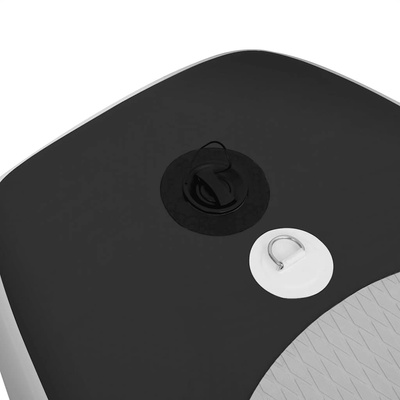 Nadmuchiwana deska SUP z akcesoriami, czarna, 360x81x10 cm