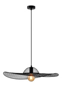 Lampa wisząca DECO designerska  – czarny klosz kapelusz – nowoczesne oświetlenie salonu i sypialni E27