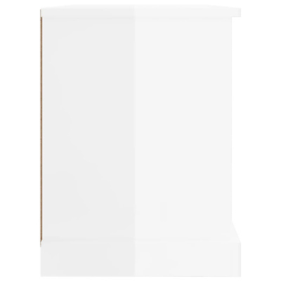 vidaXL Szafka pod TV, biała na wysoki połysk, 73x35,5x47,5 cm