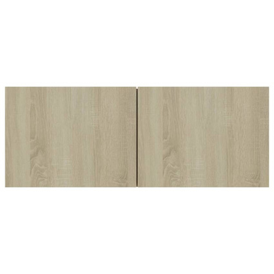 vidaXL Szafki telewizyjne, 3 szt., dąb sonoma, materiał drewnopochodny