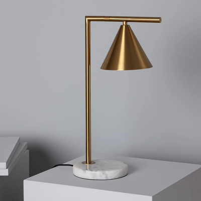 Lampka Stołowa Złota Abruzzo Valentino E27