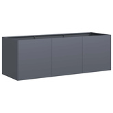 Doniczka Antracyt 120x40x40 cm Stal walcowana na zimno