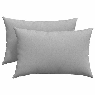 Poduszki na sofę 2 pcs Szary chmur 60 x 40 cm tkanina