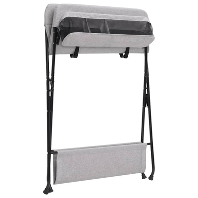 Stolik do przewijania, jasnoszary, żelazny