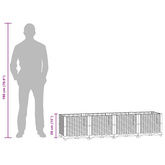 Donica do podwyższonej rabaty, 160x40x38 cm, polipropylen