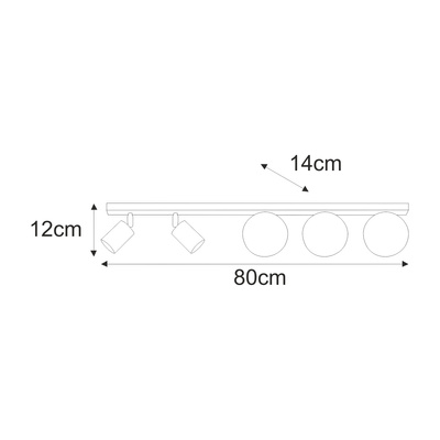 Lampa sufitowa K-5831 z serii ASPA