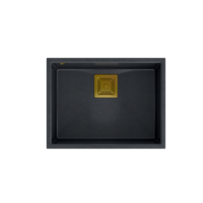 DAVID 50 GraniteQ black diamond/elementy złote