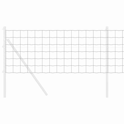 Ogrodzenie Euro 0,6 x 10 m Żelazo pokryte PVC Szary