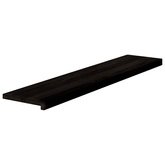 Stopnie schodowe 12 szt. brązowoczarne 120x25x2 cm lite drewno dębowe