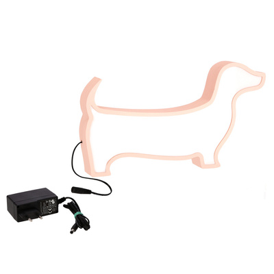 DOG LAMPA lampka stołowa  LED IQ KIDS rózowy