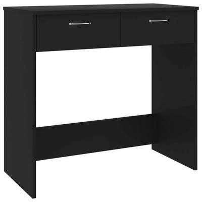 vidaXL Biurko, czarne, 80x40x75 cm, materiał drewnopochodny