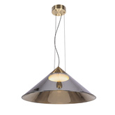 Lampa wisząca Presto 50 szklana z dymionym kloszem nad stół do salonu GX53