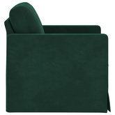 Sofa Ciemna zieleń 78 x 78 x 80 cm Aksamit