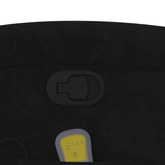 vidaXL Rozkładany fotel masujący, czarny, obity aksamitem