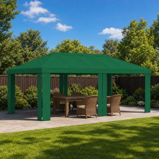 Pokrycie altany 6 x 3 m zielony Poliester 190 gsm