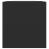 Szafka na winyle, czarna, 71x34x36 cm, materiał drewnopochodny