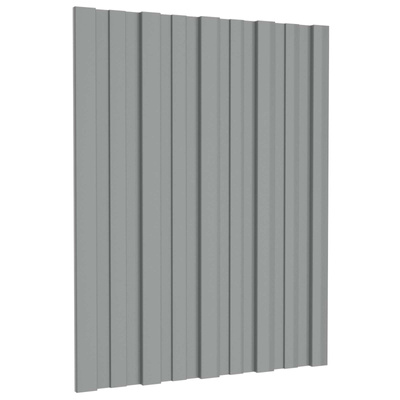 Panel dachowy 36 pcs Szary 60 x 45 cm Stal galwanizowana