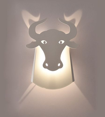 Lampa ścienna LED Byk Abigali Bull Biała
