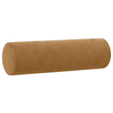 2-osobowa sofa z poduszkami, brązowa, 120 cm, aksamit