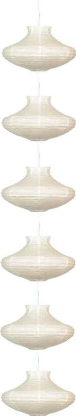 Lampa sufitowa Candellux 3494061-00 Griff 6 PAPIEROWY BIAŁY E-14 40W