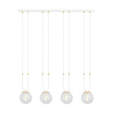 Lampa wisząca GLAM 4 WHITE/TRANSPARENT
