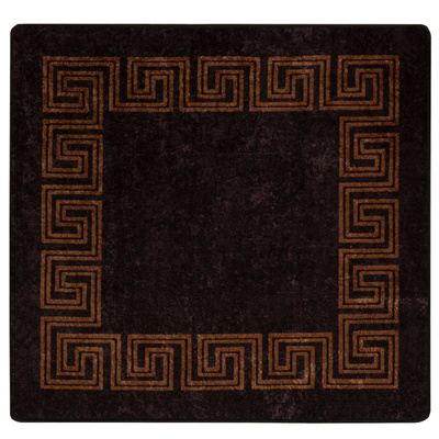 Chodnik dywanowy MARSA Czarny 100 x 100 cm Poliester i PVC