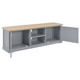vidaXL Szafka pod TV, szara, 120 x 30 x 40 cm, drewniana