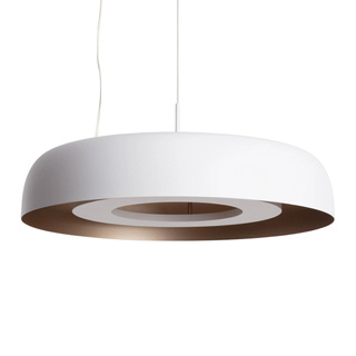 Lampa Wisząca Okrągła Biała 20W ?40cm Abruzzo Portafortuna