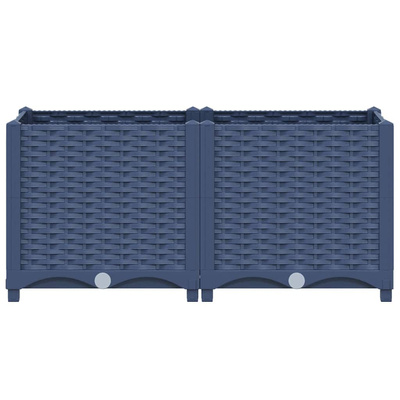 Donica do podniesionej rabaty, 80x40x38 cm, polipropylen