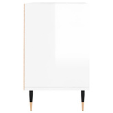 vidaXL Szafka pod TV, biała, wysoki połysk, 103,5x30x50 cm