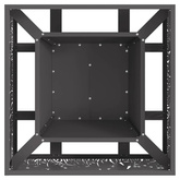Kominek Czarny 60 x 60 x 30 cm Stal